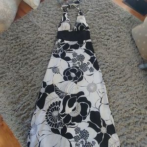SALE! 3631 WHBM Long Halter Dress, Size 6